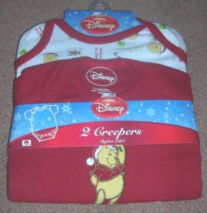 (image for) Onepiece Bodysuit Creeper Snaps Winnie The Pooh 0-3 Months - Click Image to Close